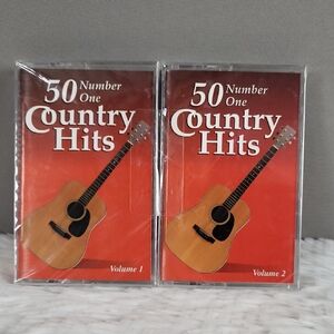 MCA Records, Inc. 50 Number One Country Hits Cassetts Vol. 1 & 2, 1996,NEW